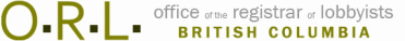 Office of the Registrar of Lobbyists for British Columbia Home Page